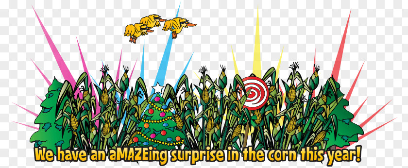 Corn Dewberry Farm Maze Clip Art Image PNG