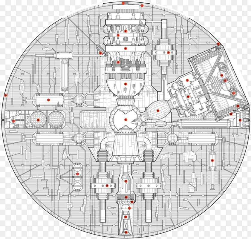 Death Star Owner's Technical Manual: Imperial DS-1 Orbital Battle Station Luke Skywalker Wars Blueprint PNG