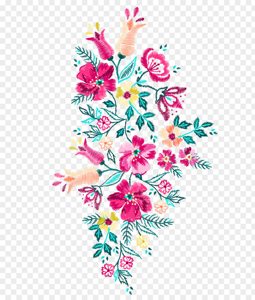 Floral Design Embroidery Designs Embroider Now Pattern PNG