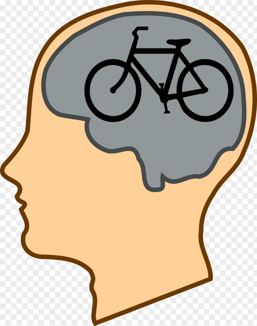 Brain Bicycle Cycling Mountain Bike Clip Art PNG