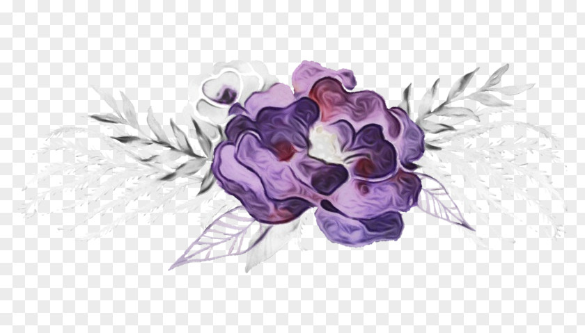 Cornales Drawing Violet Purple Plant Flower Hydrangea PNG