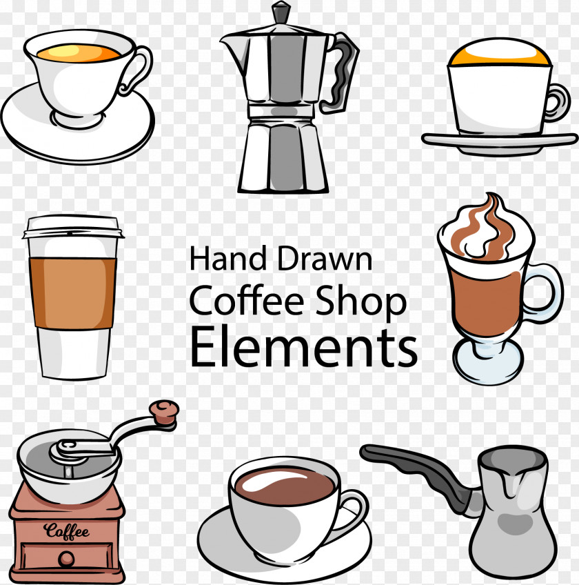 Handmade Coffee Utensils Turkish Cup Cafe Iced PNG