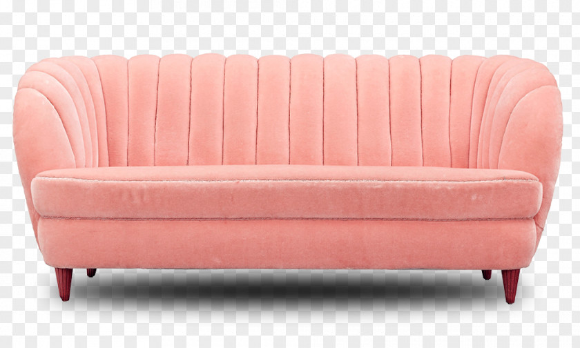 Pink Couch Loveseat Sofa Bed Furniture PNG