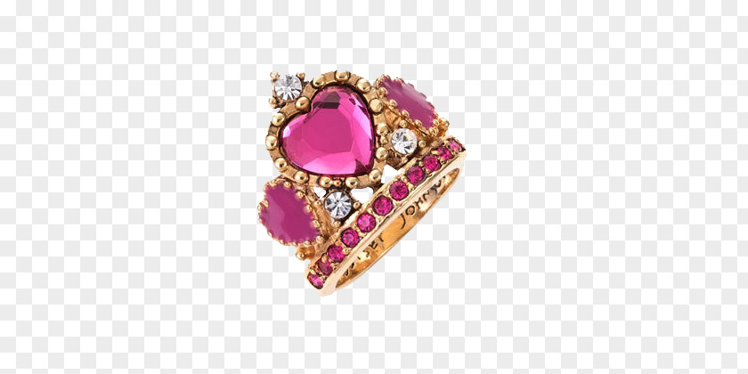 Pink Diamond Small Crown Ring Jewellery Tiara Rhinestone PNG