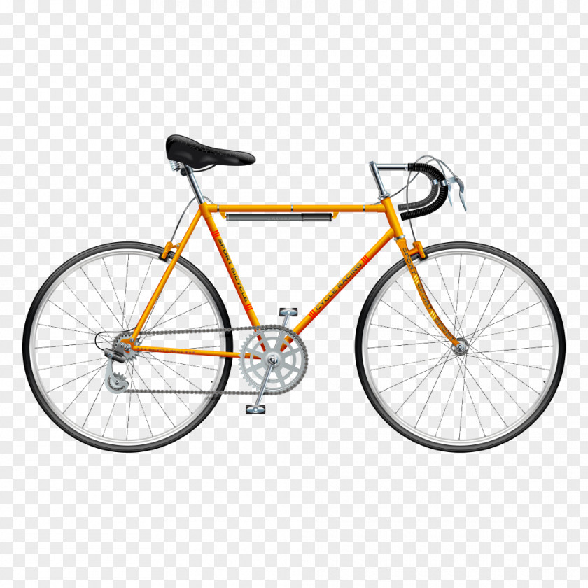 Vector Fashion Bike Fuji Bikes Road Bicycle Cycling Fixed-gear PNG