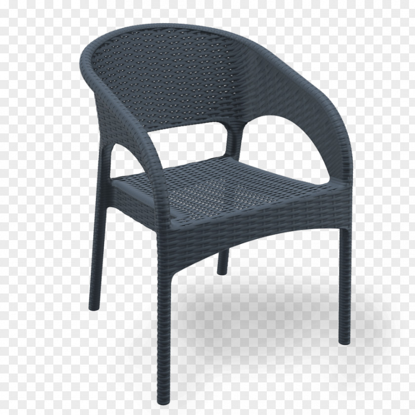 Armchair Table Garden Furniture Chair Wicker PNG