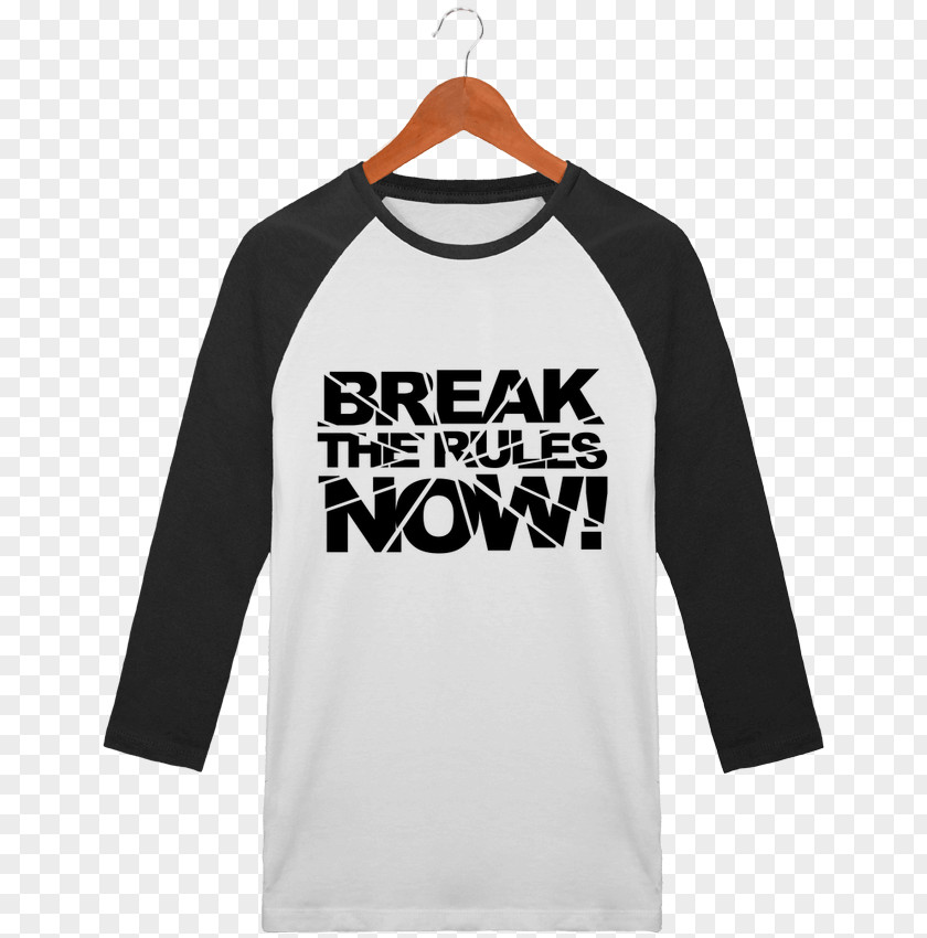 Break Rules T-shirt Sleeve Collar Clothing Crew Neck PNG