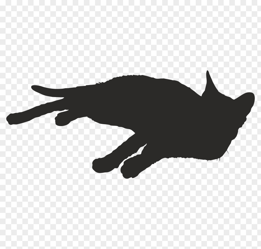 Cat Kitten Silhouette Sticker PNG