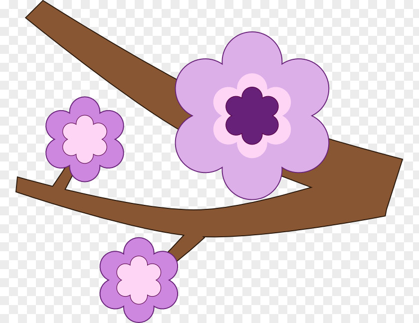 Purple Flower Clipart Branch Free Content Clip Art PNG