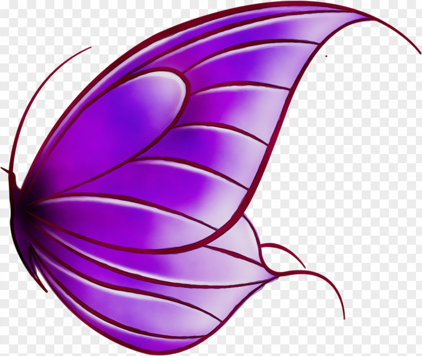 Symbol Wing Purple Violet Magenta Line PNG