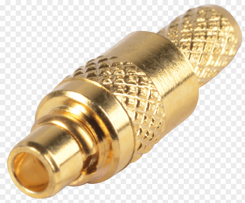 Brass MMCX Connector Crimp Electrical Computer Hardware PNG