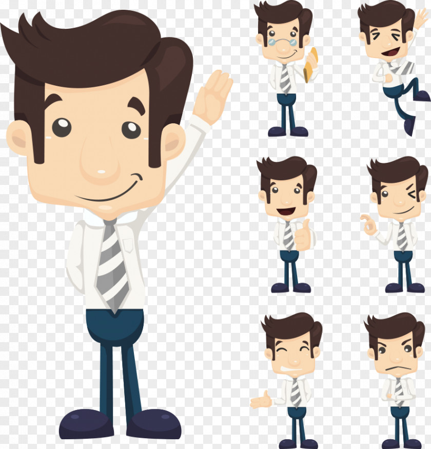 Business People Hands Vector Cartoon Royalty-free Illustration PNG