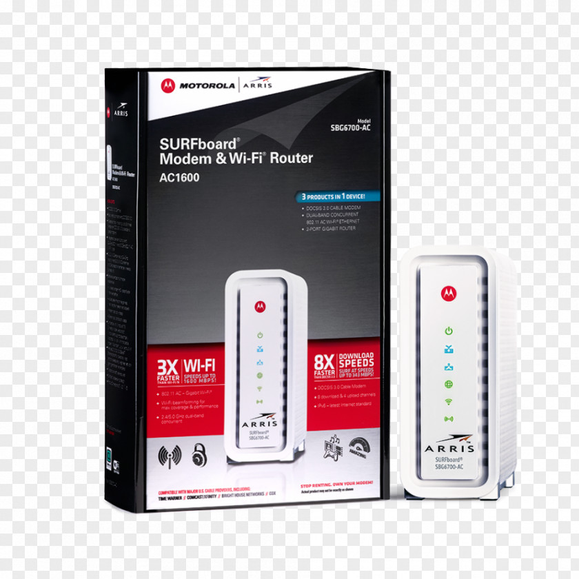 Cable Modem Motorola SURFboard SBG6700 DOCSIS Wireless Router Arris International PNG