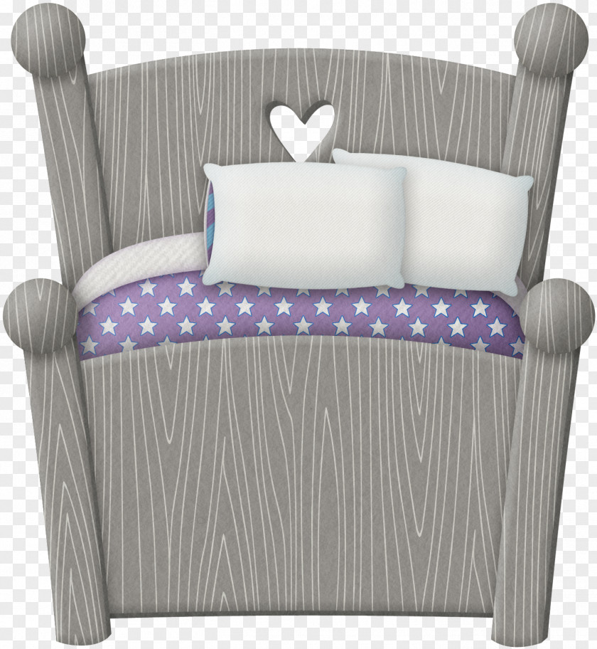 Grey Children Bed Furniture Clip Art PNG