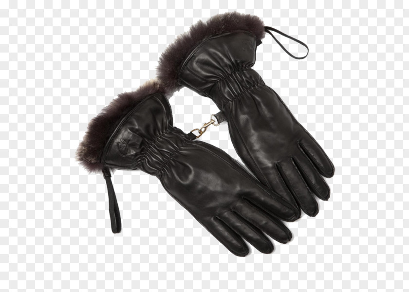 Leather And Fur Glove Lining Skiing PNG