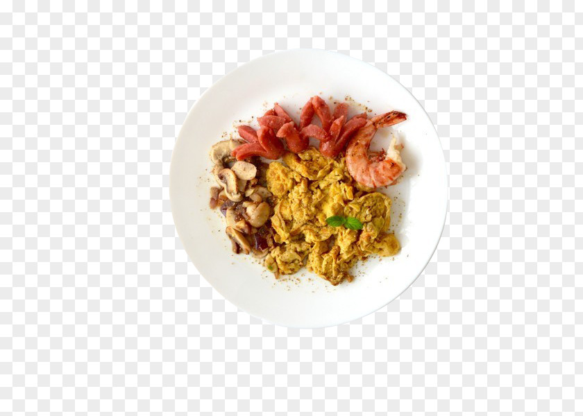 Crayfish Ham Fried Rice Spanish Cuisine Vegetarian PNG