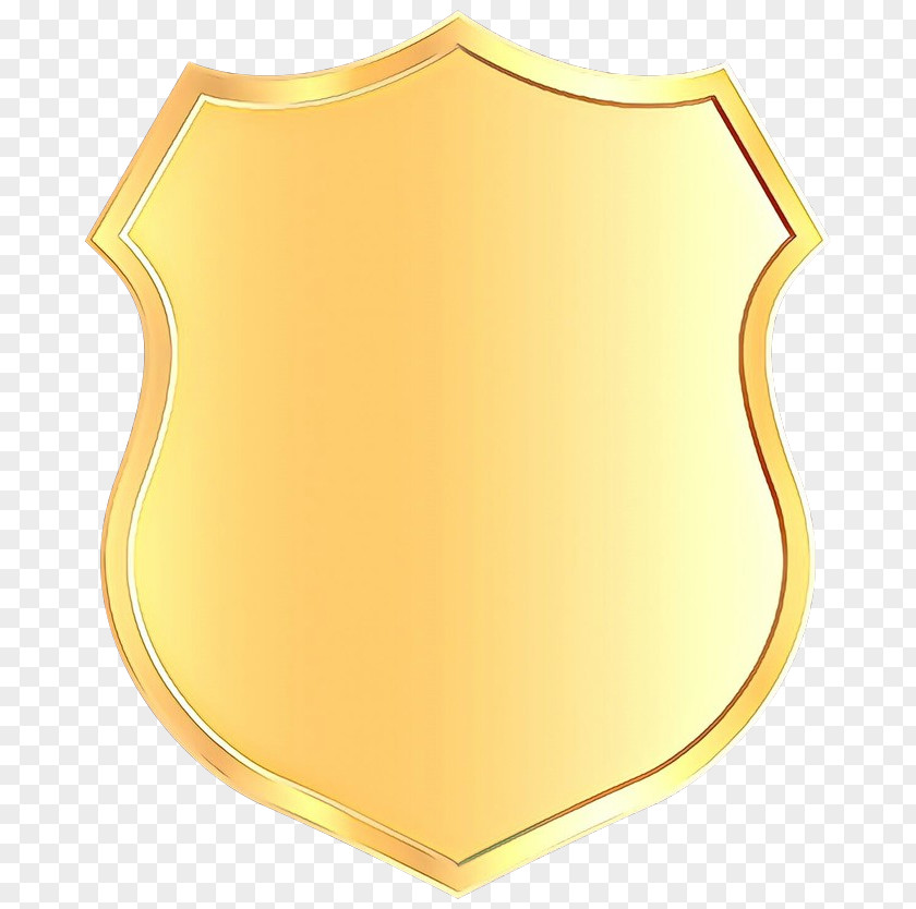 Metal Shield Yellow Clip Art PNG