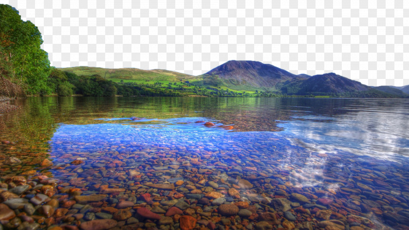 The Clear Water Of Lake Natural Landscape Photography Nature Wallpaper PNG