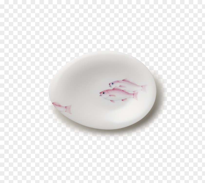 Vector White Fish Pattern Plates Porcelain Tableware PNG