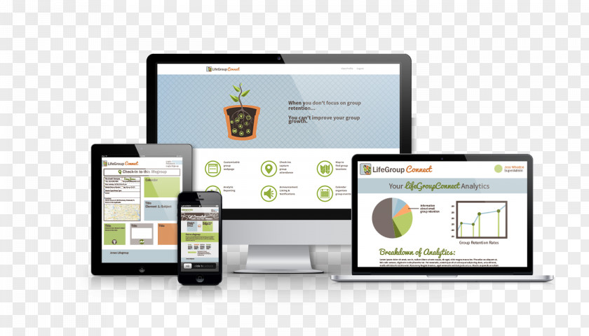 World Wide Web Responsive Design PNG