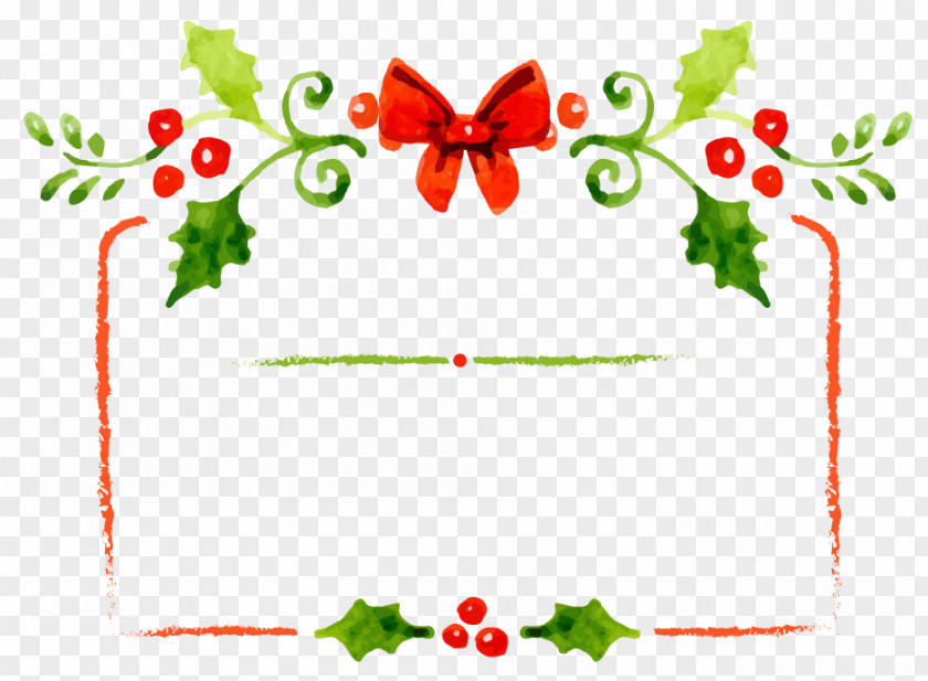 Floral Christmas Santa Claus Letter Image Day Information PNG