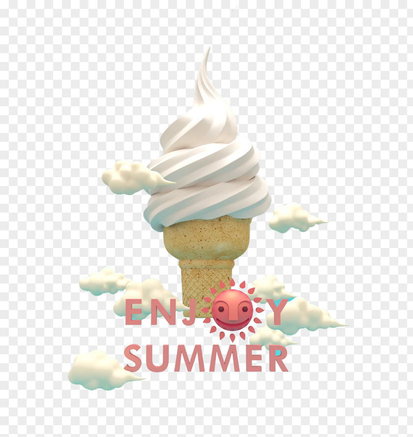 Ice Cream Cloud Cone Sweetness PNG
