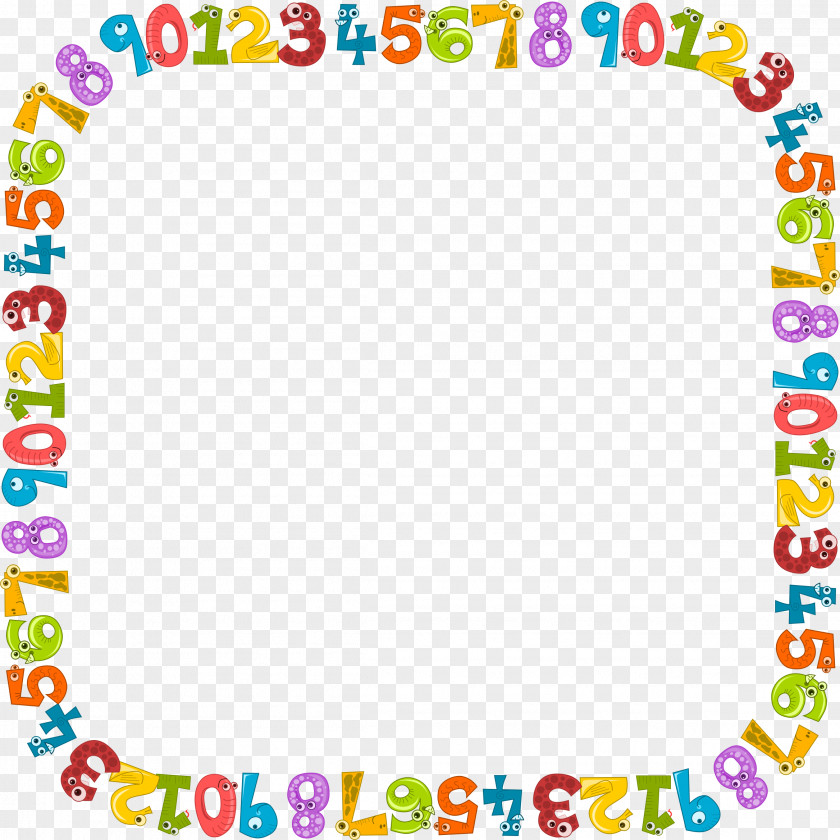 Numbers Frame Clip Art Borders And Frames Decorative Image Drawing PNG
