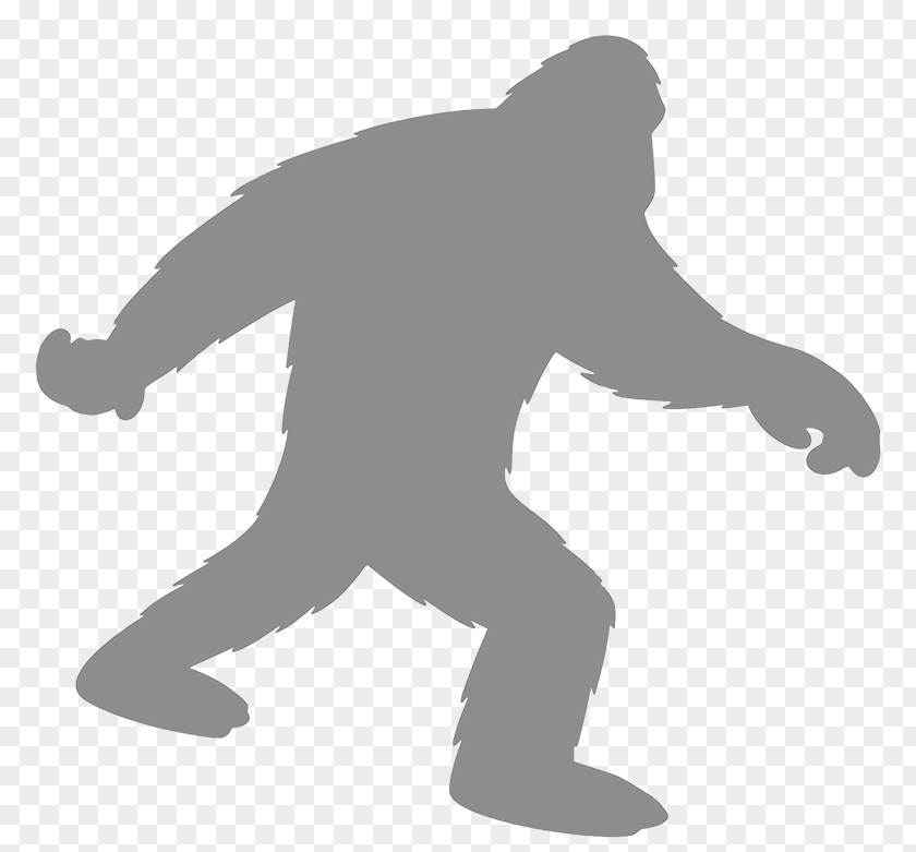 Silhouette Bigfoot Vector Graphics Clip Art Yeti PNG