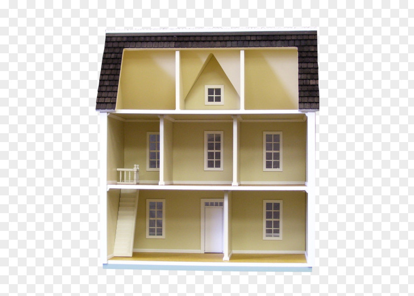 Toy Dollhouse Inch Farmhouse 1950s PNG