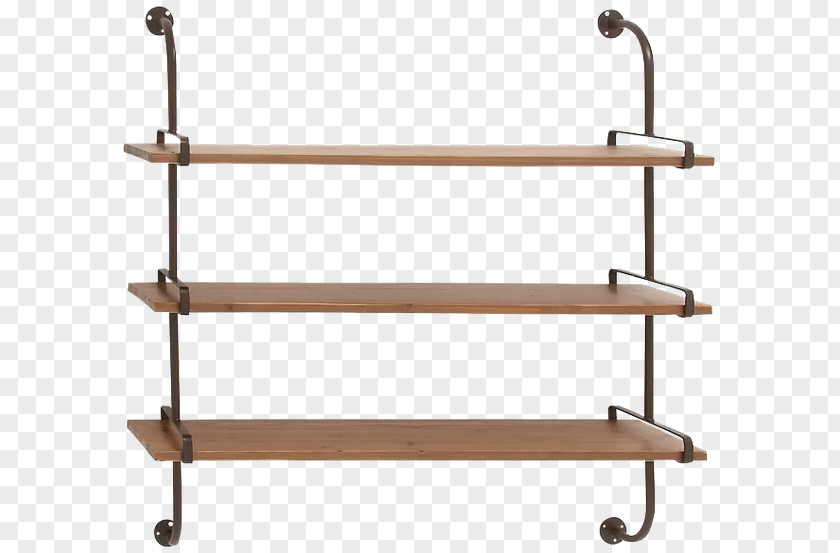 Wood Floating Shelf Wall Bracket PNG