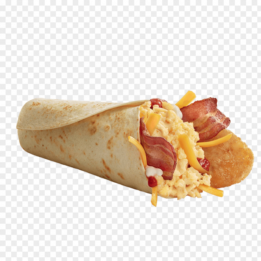 Breakfast Mediterranean Cuisine Burrito Hot Dog Wrap PNG