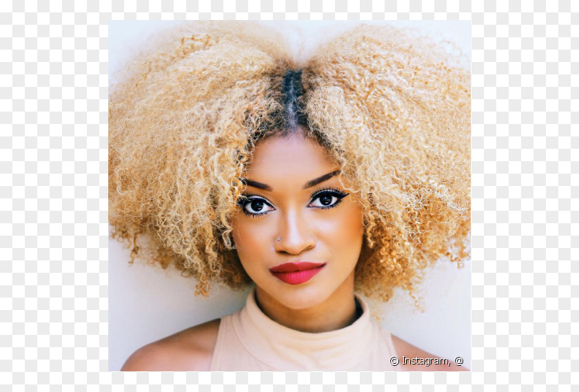 Cabelo Afro Afro-textured Hair Blond Coloring PNG