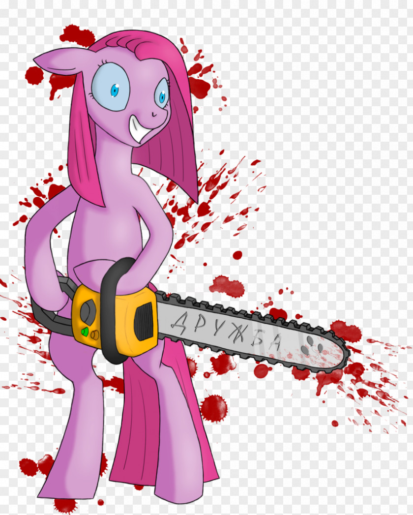 Chainsaw Pinkie Pie My Little Pony Horse PNG