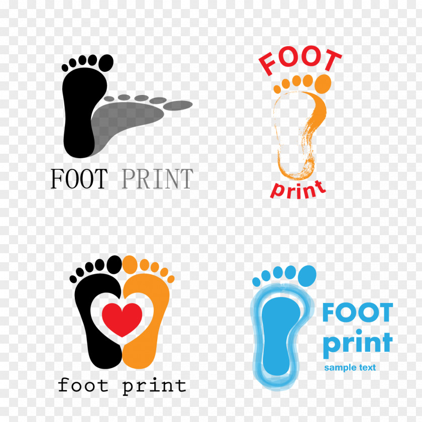 Citas Sign Logo Footprint Vector Graphics Image PNG