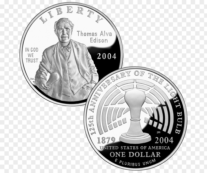 Coin Dollar Proof Coinage Silver Commemorative PNG