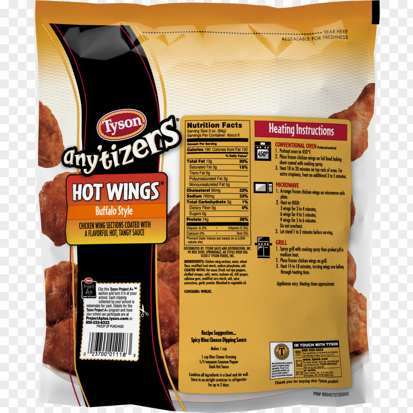 Cooking Buffalo Wing Hot Chicken Tyson Foods Wyngz PNG