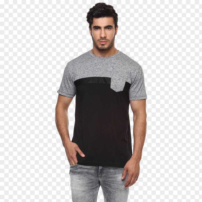 T-shirt Men Sleeve Henley Shirt Slim-fit Pants Mufti PNG