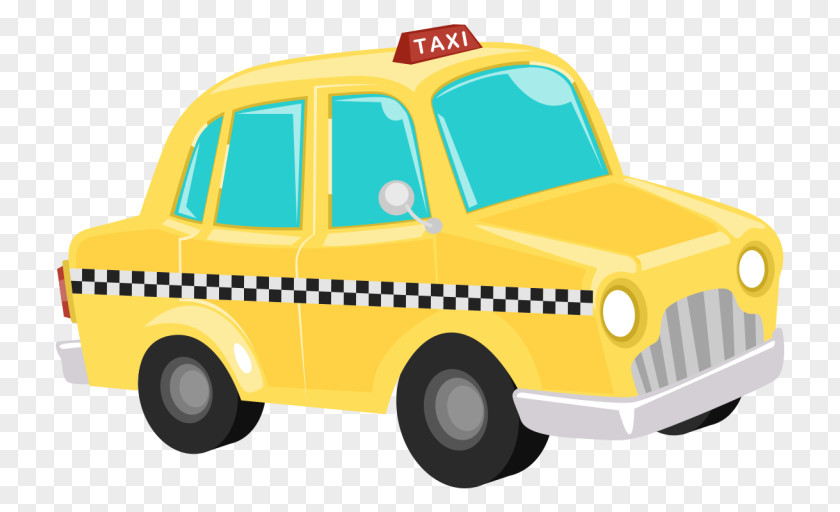 Taxi Car Clip Art Yellow Cab YouTube PNG