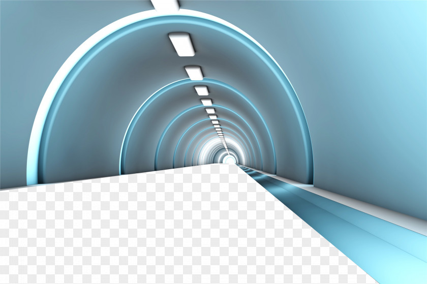 Fantastic Science Fiction Tunnel Road Stock Photography Royalty-free Illustration PNG