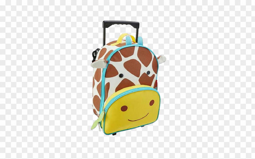 Backpack Bag Giraffe Giraffidae Yellow PNG