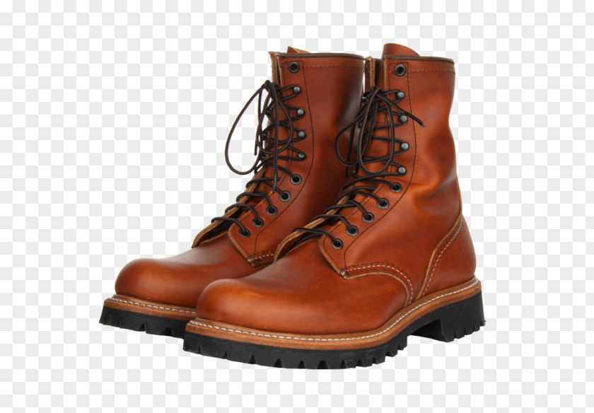 Boot Motorcycle Leather Red Wing Shoes PNG
