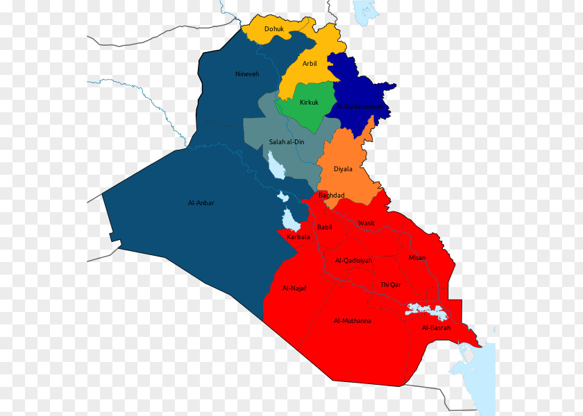 Iraq War Map PNG