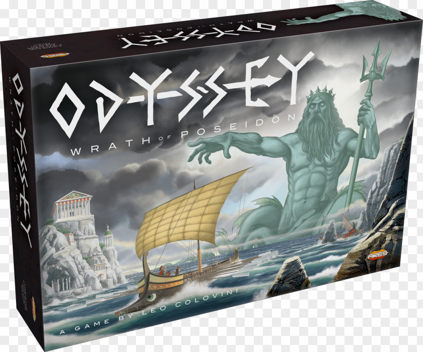Jolly Roger Poseidon Odyssey Ares Trojan War Board Game PNG