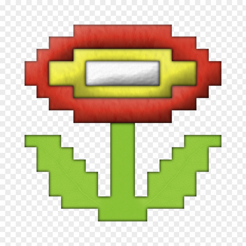 8 BIT Super Mario Bros. Kart Flower PNG