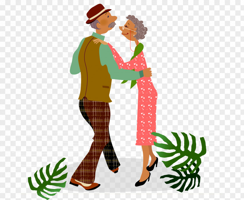An Elderly Couple Royalty-free Stock Illustration Clip Art PNG
