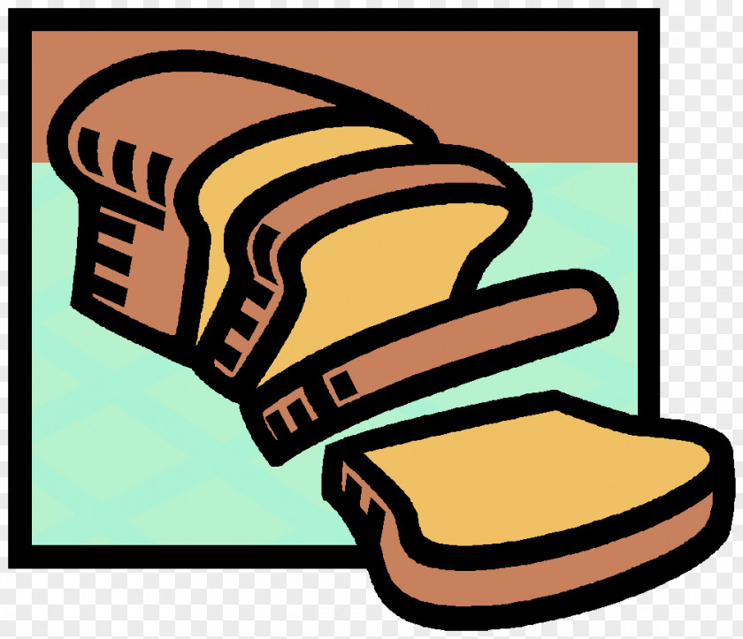 Bagged Bread In Kind Shoe Line Clip Art PNG