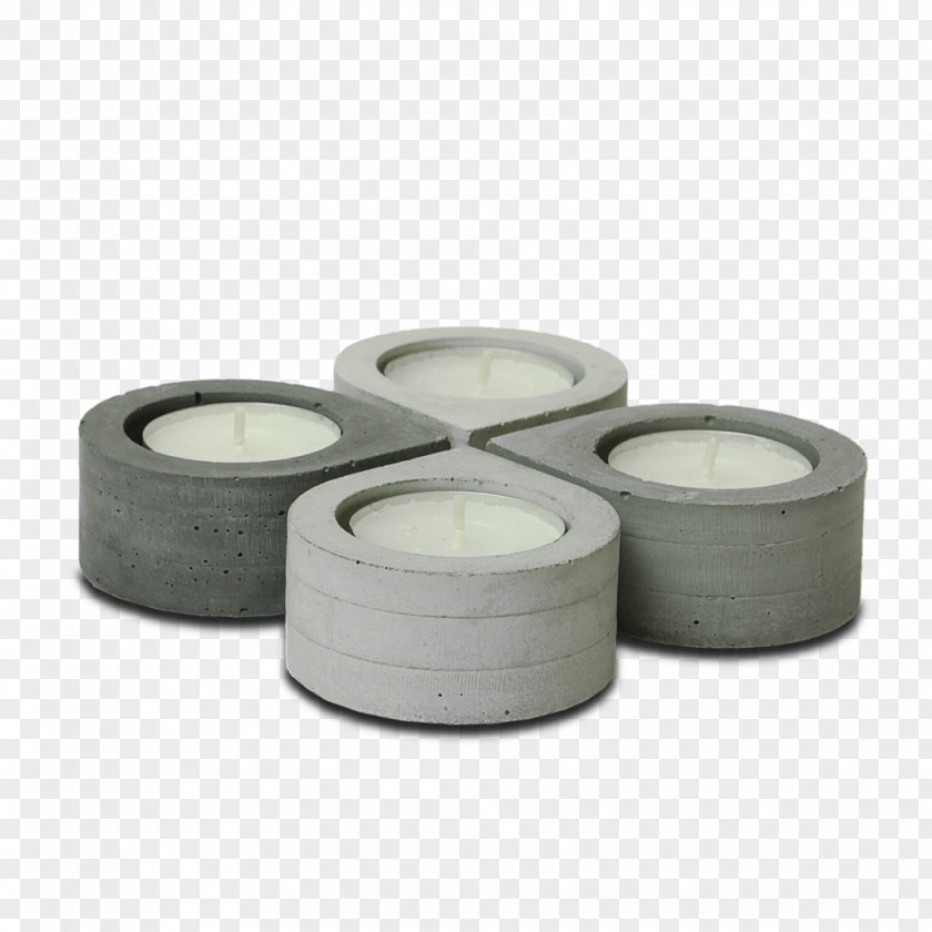 Candle Candlestick Concrete Tealight Lighting PNG