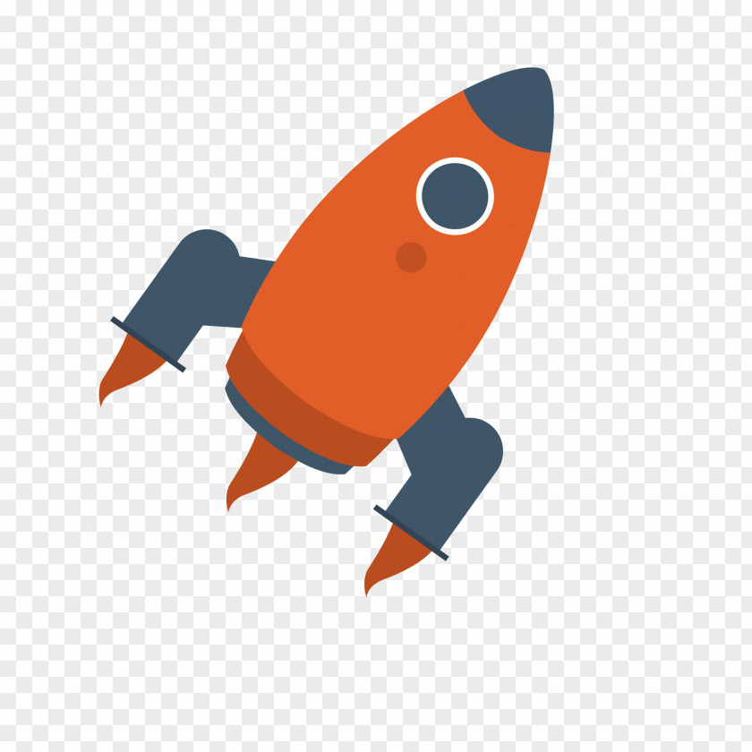 Cartoon Red Rocket Android Eraser PNG