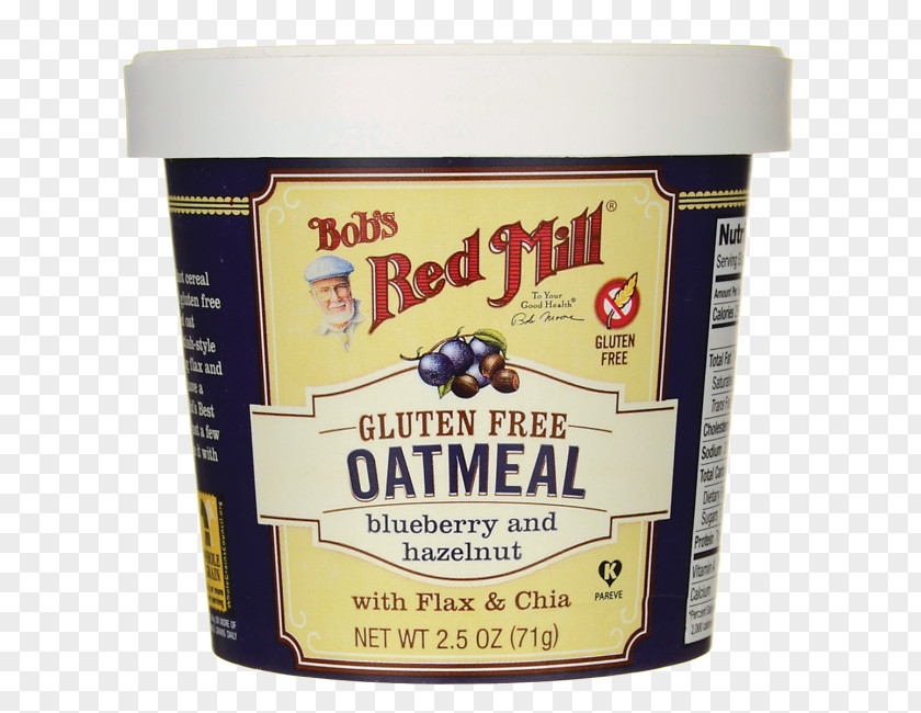 Cup Breakfast Cereal Bob's Red Mill Organic Food Oatmeal Rolled Oats PNG