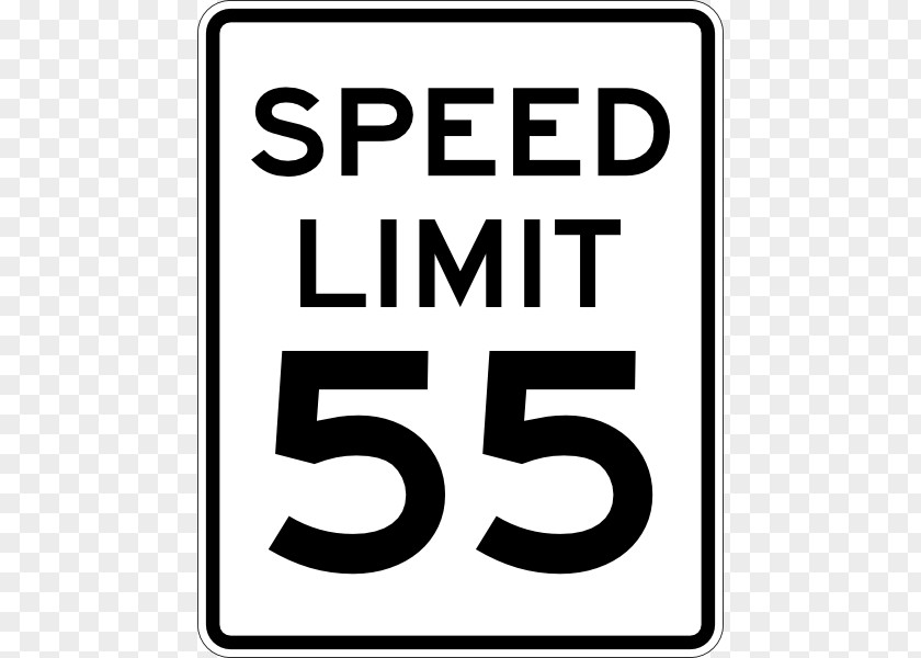 55 Mph Sign United States Speed Limit Traffic Miles Per Hour Manual On Uniform Control Devices PNG